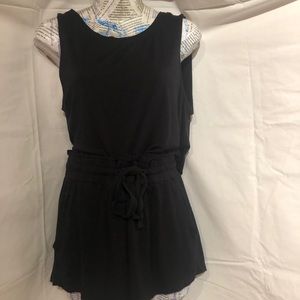 Cotton black romper